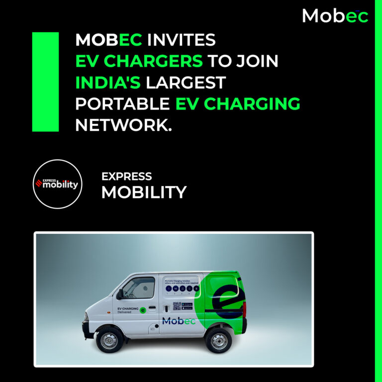Mobec Invites EV Chargers to Join India’s Largest Portable EV Charging Network.