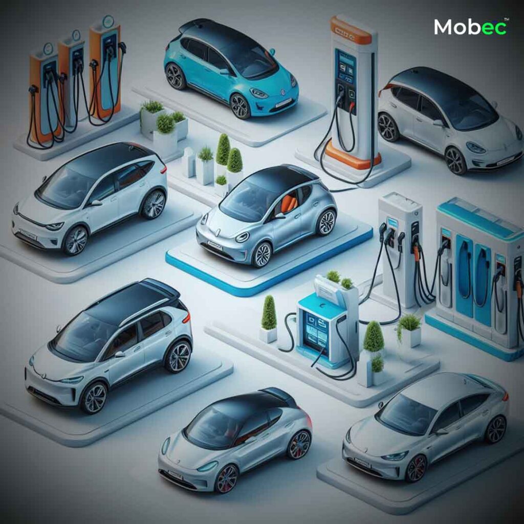 Diverse Electric Vehicle Charging Stations