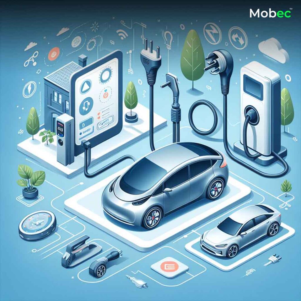 Diagram illustrating key components of a robust and efficient EV charging station infrastructure.