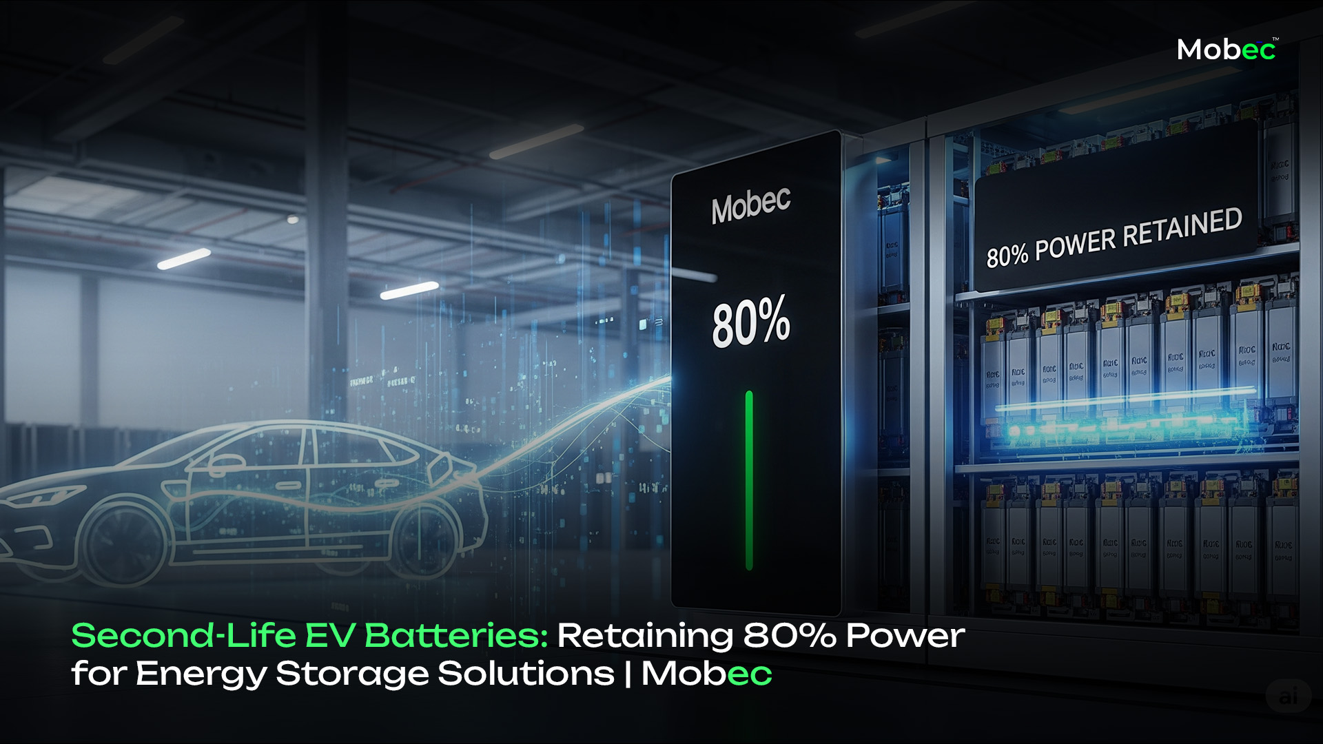 Second-life Ev Batteries Retaining 80% Power For Energy Storage Solutions Mobec