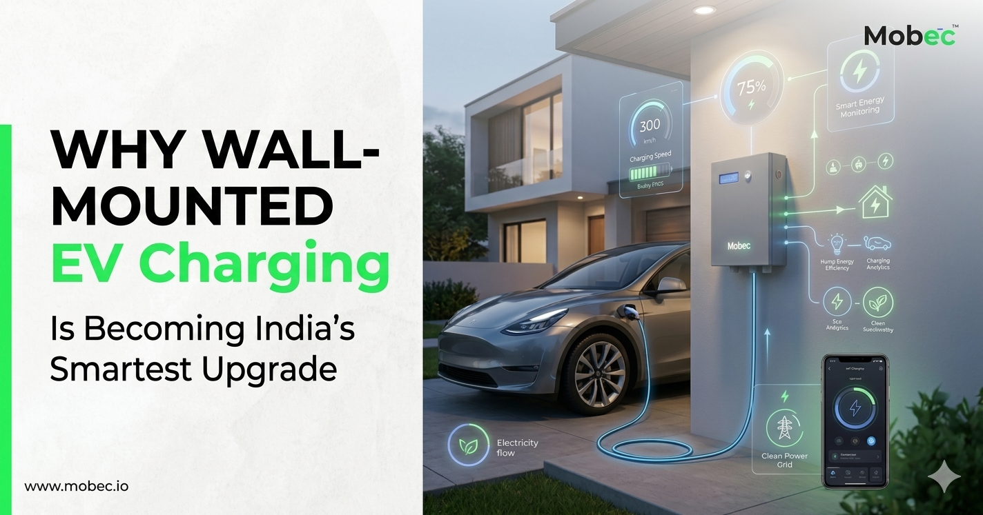 Wall mounted EV charging