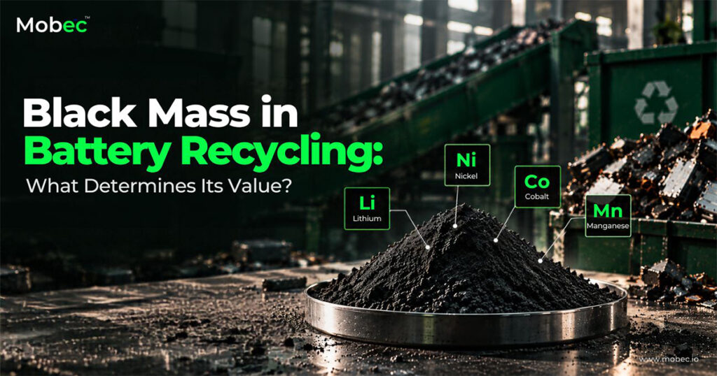 Black mass in battery recycling