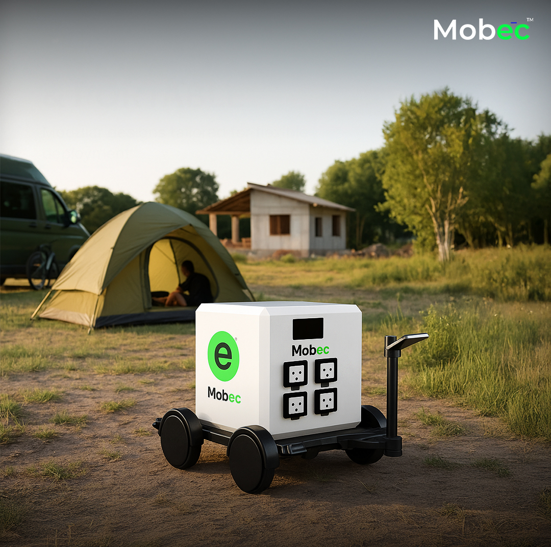 Custom and Compact battery backup with Solar integration – Portable Power Solution | Product by 
Mobec Innovations 