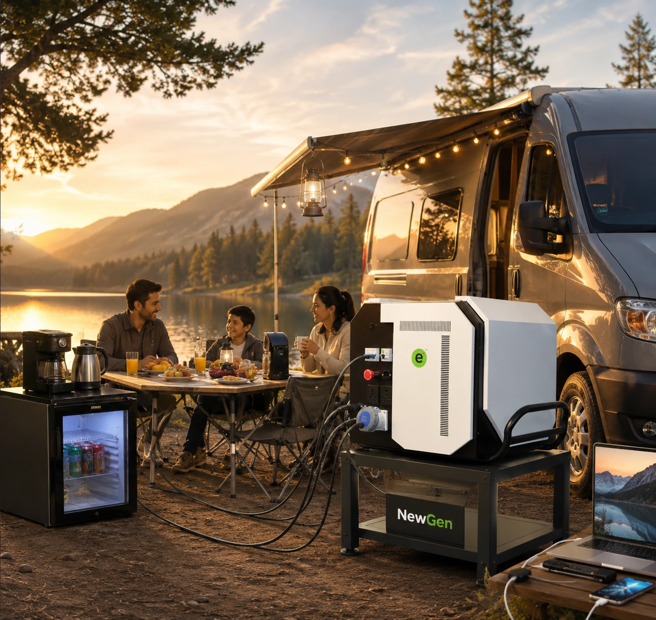 Portable energy storage solution for construction sites