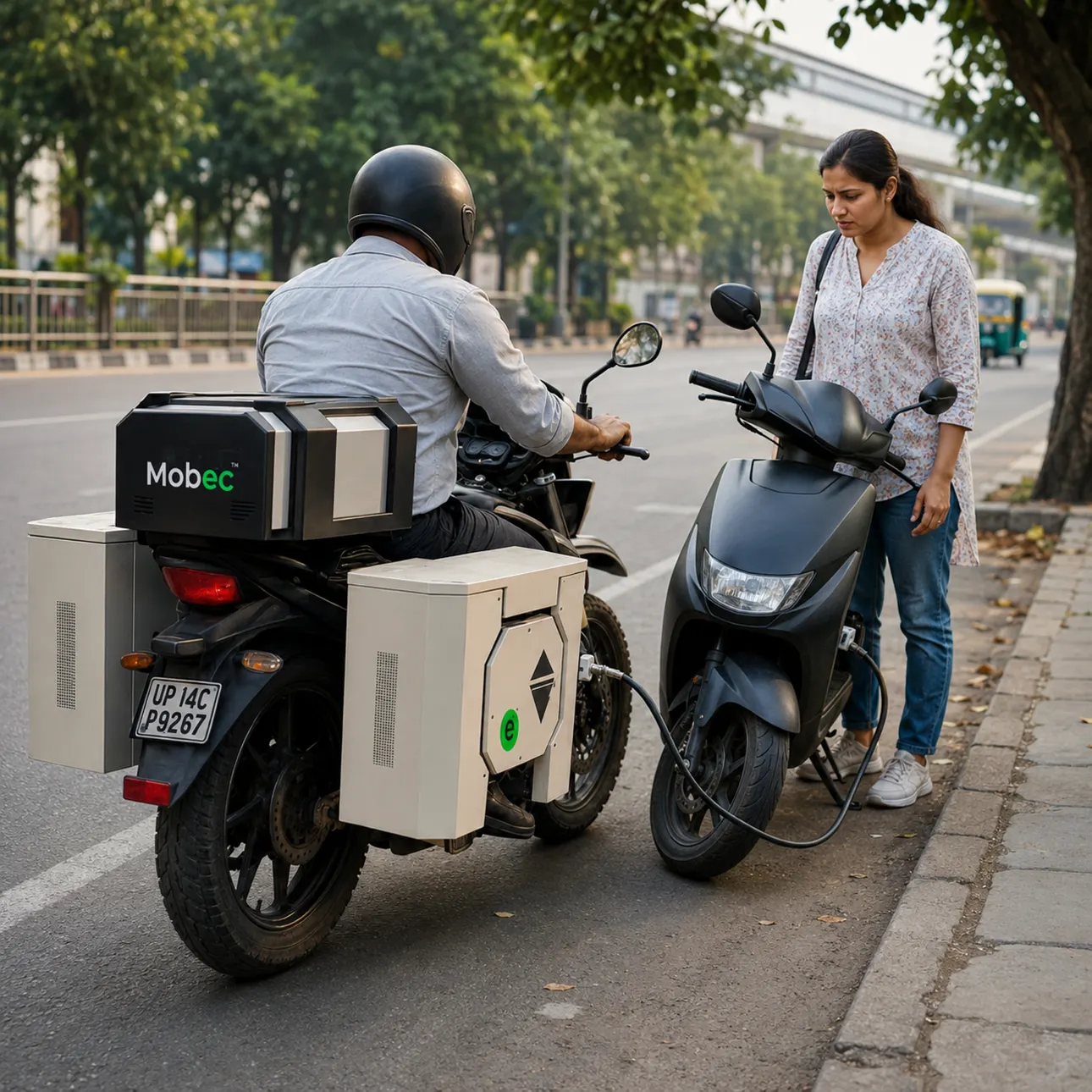 Portable 8kW EV charger for commercial fleet operations